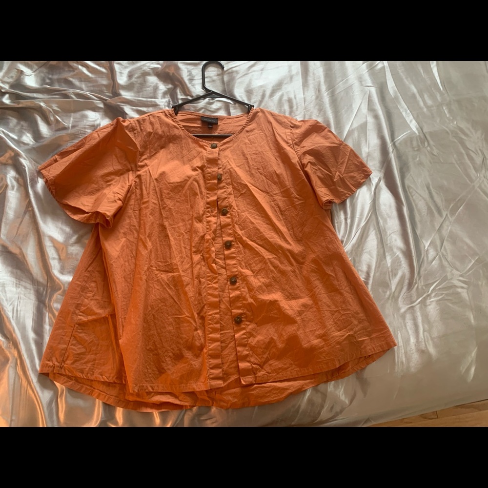 Who What Wear button up size XL orange